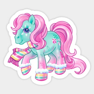 G1 G3 Christmas Minty My Little Pony Merry Christmas Sticker